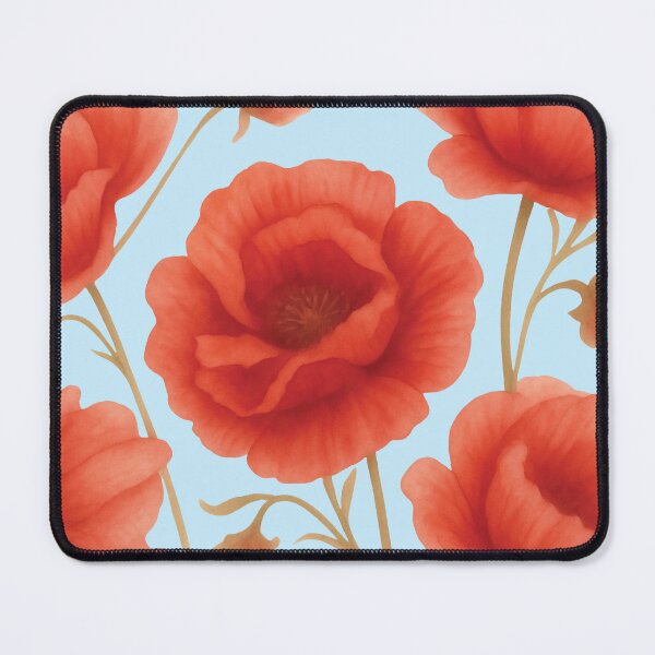 Item preview, Vintage watercolor poppies designed and sold by ArtLiberatis.