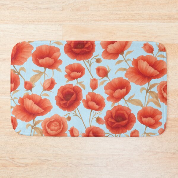 Item preview, Vintage watercolor poppies designed and sold by ArtLiberatis.