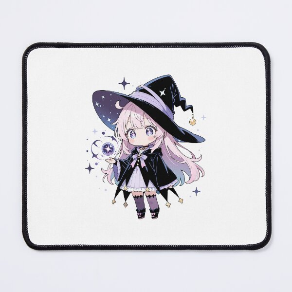 Item preview, Cute Witch Chibi Anime Girl Pastel designed and sold by MadeByVoid.