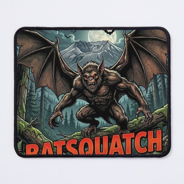 Item preview, Batsquatch Cryptid – Horror Comic Design  designed and sold by redsharkuk.