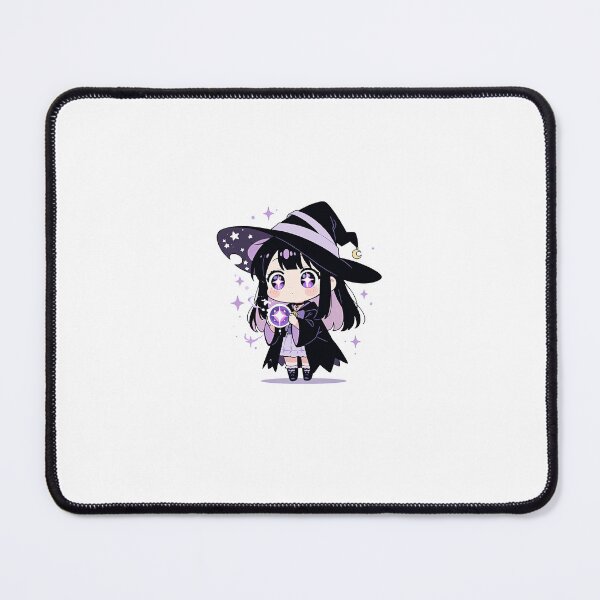Item preview, Cute Witch Chibi Anime Girl with Moon designed and sold by MadeByVoid.