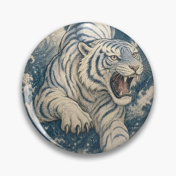 Item preview, Japanese Tiger Wave Ocean Art designed and sold by VibePrints101.