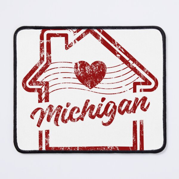 Item preview, Michigan is Home - Vintage Distressed Red Stamp designed and sold by chaaval.