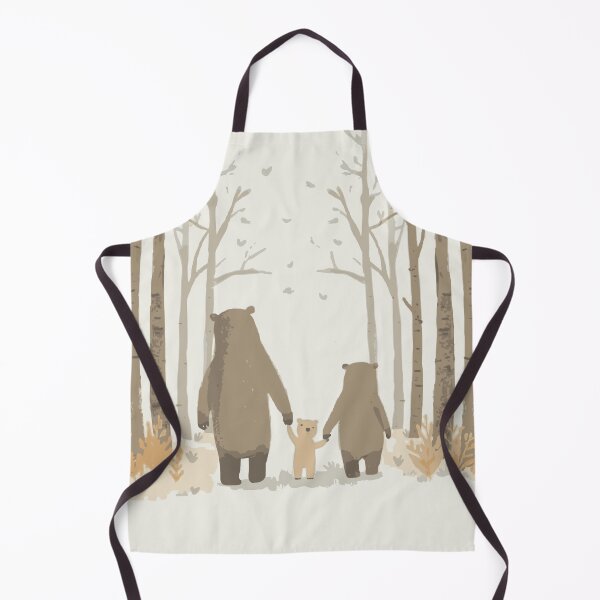 Item preview, Cozy Bear Family Walking in Forest Illustration designed and sold by Vermeli.