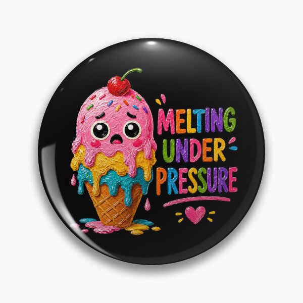 Item preview, Melting Under Pressure Cute Kawaii Ice Cream designed and sold by Liv Solara.