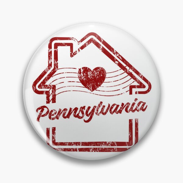 Item preview, Pennsylvania is Home - Vintage Distressed Red Stamp designed and sold by chaaval.
