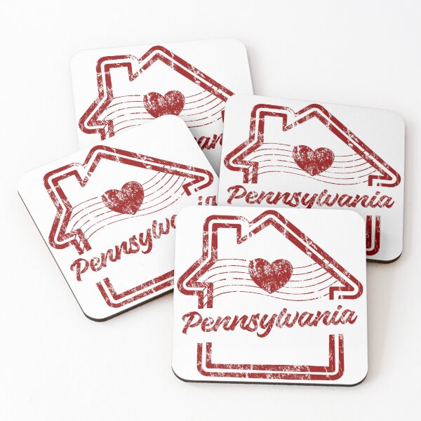 Item preview, Pennsylvania is Home - Vintage Distressed Red Stamp designed and sold by chaaval.