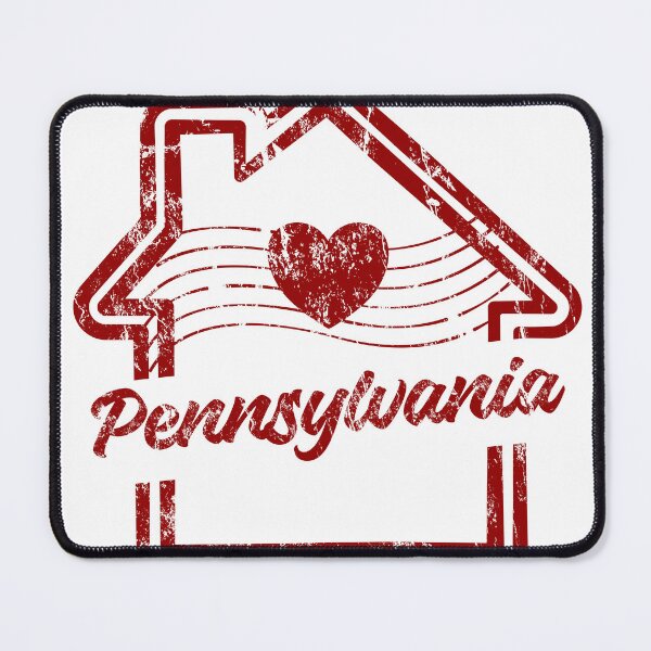 Item preview, Pennsylvania is Home - Vintage Distressed Red Stamp designed and sold by chaaval.
