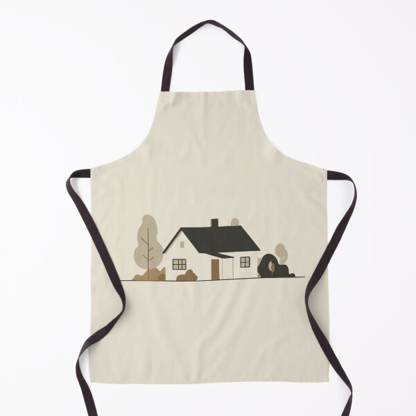 Item preview, Minimalist House in Nature Illustration designed and sold by Vermeli.