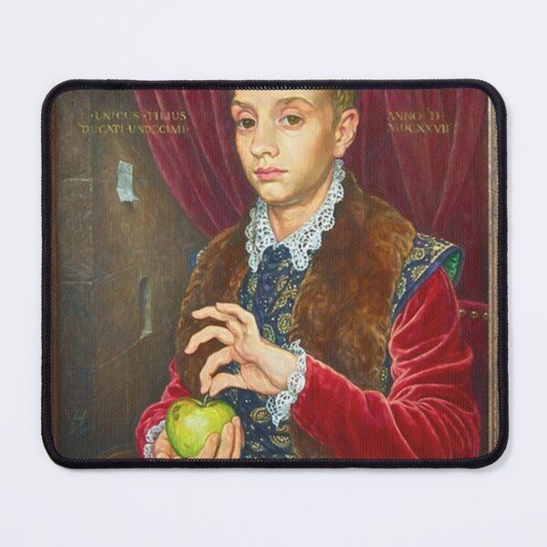 Item preview, Poster Illustration Boy With Apple Painting designed and sold by BrianCleghorn.
