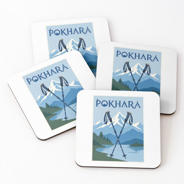 Item preview, Pokhara Nepal Himalayas Trekking Poles Poster designed and sold by Beyond Destinations.