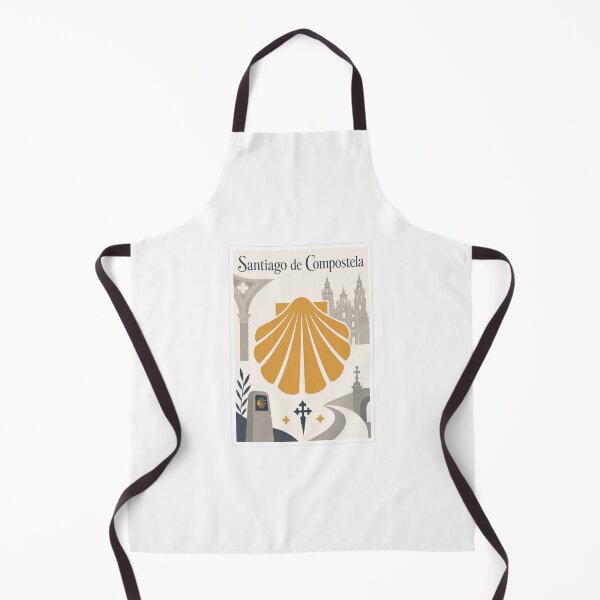 Item preview, Santiago de Compostela Camino Scallop Shell Poster designed and sold by Beyond Destinations.