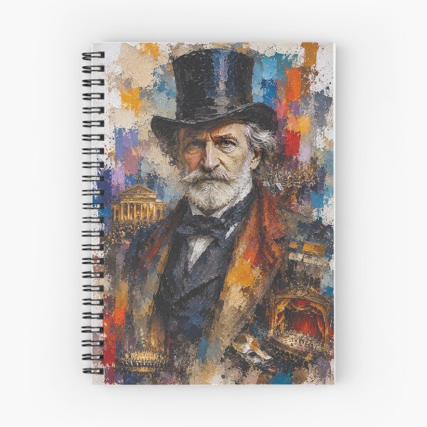 Item preview, Italian composer Giuseppe Verdi painting. designed and sold by GalleryKauffeld.