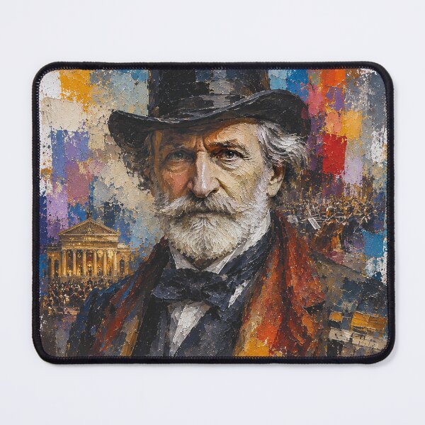 Item preview, Italian composer Giuseppe Verdi painting. designed and sold by GalleryKauffeld.