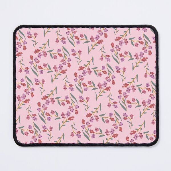 Item preview, Pastel Pink Ditsy Floral Fabric - Sweet Lilac and Red Wildflower designed and sold by LyoniHERA.