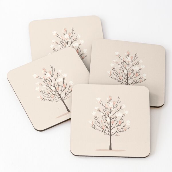 Item preview, Minimalist Flowering Tree Spring Nature Illustration designed and sold by Vermeli.