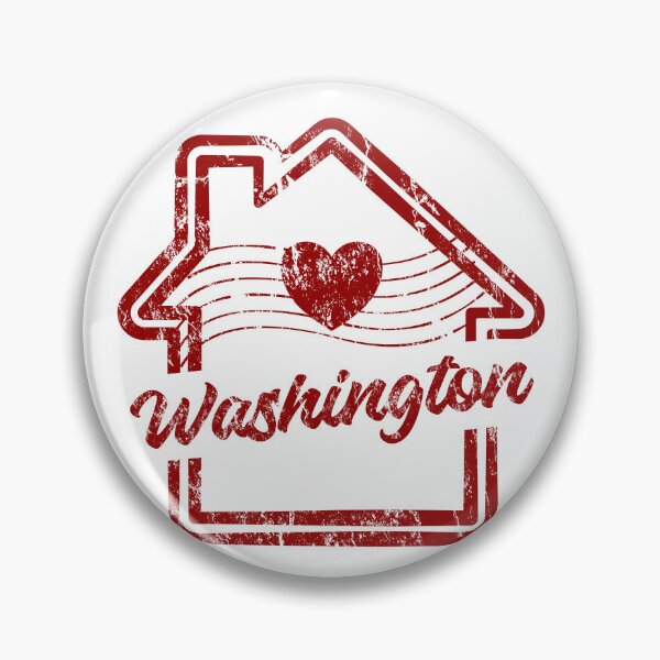 Item preview, Washington is Home - Vintage Distressed Red Stamp designed and sold by chaaval.