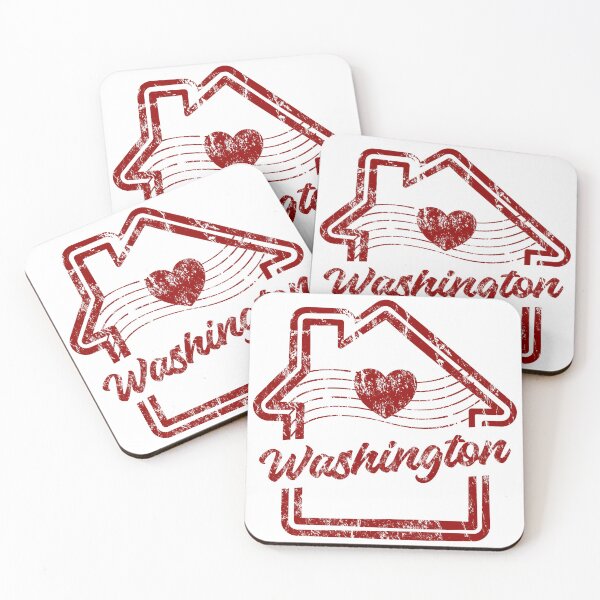 Item preview, Washington is Home - Vintage Distressed Red Stamp designed and sold by chaaval.