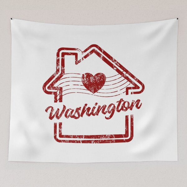 Item preview, Washington is Home - Vintage Distressed Red Stamp designed and sold by chaaval.