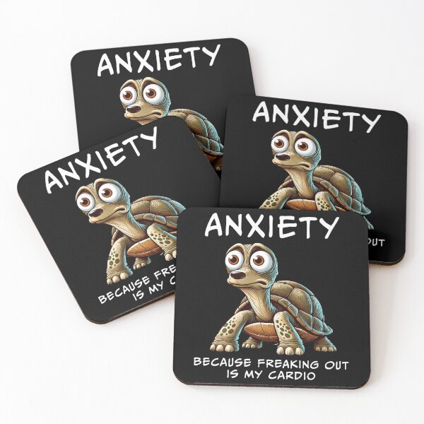 Item preview, Anxious Turtle Because Freaking Out Is My Cardio designed and sold by Swmerstyle.