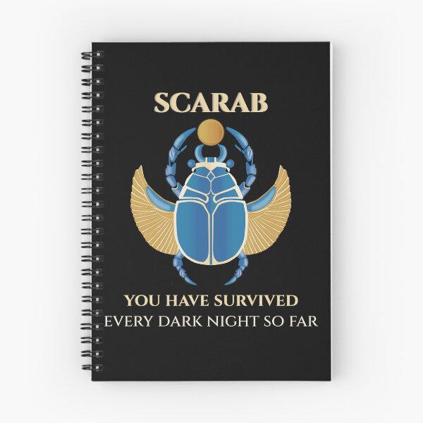 Item preview, Scarab · You Have Survived Every Dark Night · Egyptian Motivational Art · Ancient Egypt designed and sold by PharaohDArt.