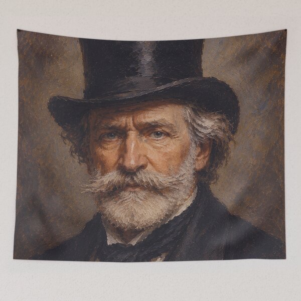 Item preview, Giuseppe Verdi painting. designed and sold by GalleryKauffeld.