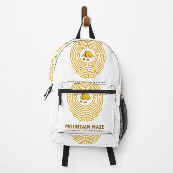 Item preview, Mountain Maze Yellow Fingerprint Camping Poster - Lose Yourself designed and sold by GabeMountainArt.
