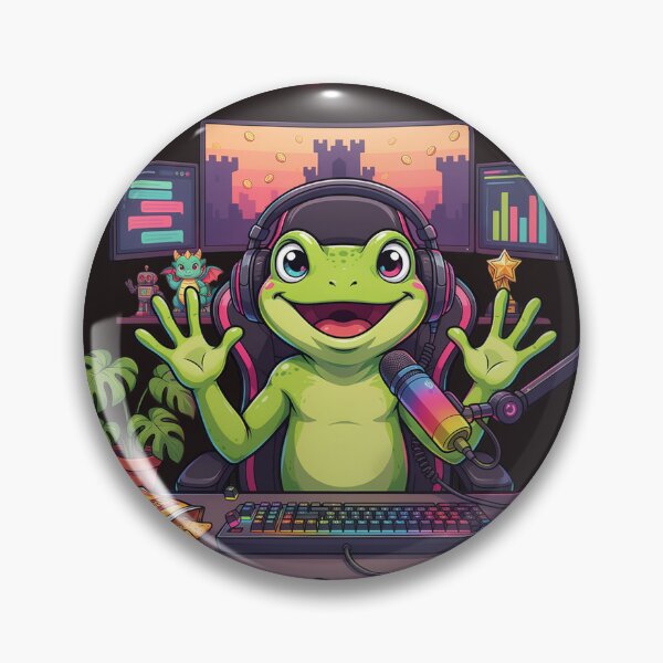 Item preview, Happy Frog Streamer Gaming Setup designed and sold by PatsiRose.
