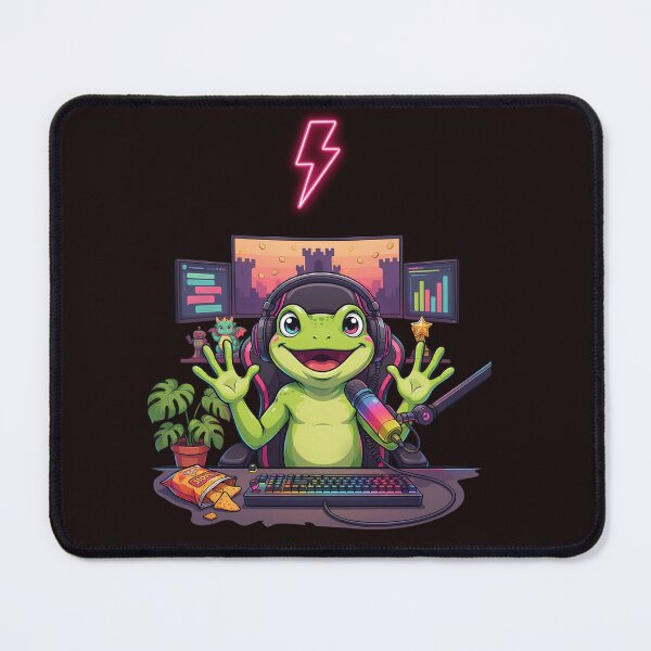 Item preview, Happy Frog Streamer Gaming Setup designed and sold by PatsiRose.