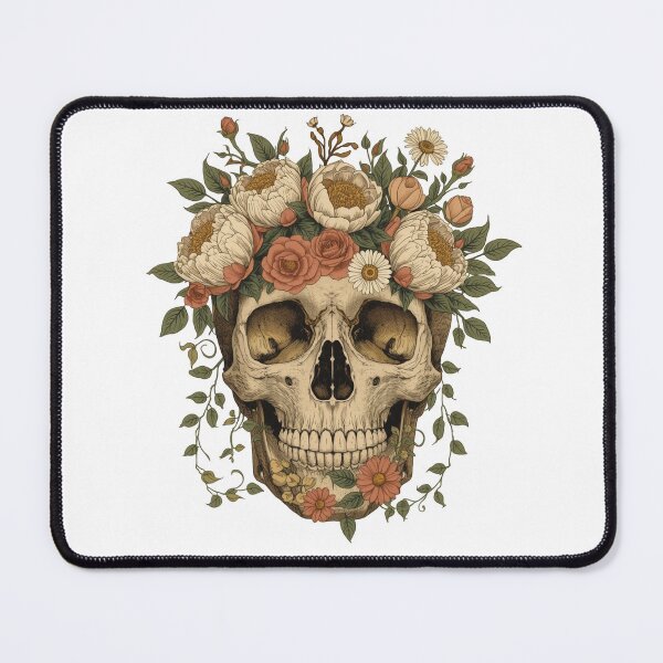 Item preview, Floral Skull Memento Mori  designed and sold by carthagia.