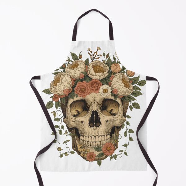 Item preview, Floral Skull Memento Mori designed and sold by carthagia.