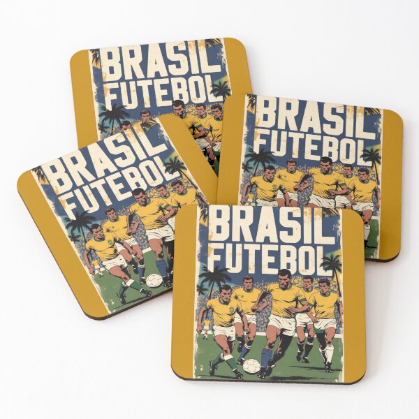 Item preview, Brasil futebol retro illustration design /Brazilian national football team  designed and sold by Nexus Space.