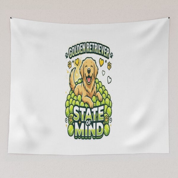 Item preview, Golden Retriever State Of Mind Funny Dog Lover Tennis Ball Gift designed and sold by ClaussShop.