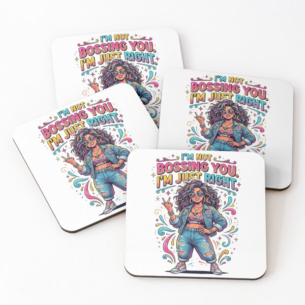 Item preview, I’m Not Bossing You, I’m Just Right – Sassy Retro Confidence Graphic T-Shirt Design | Bold Attitude PNG for Print on Demand designed and sold by Sushikidsntoddlers.