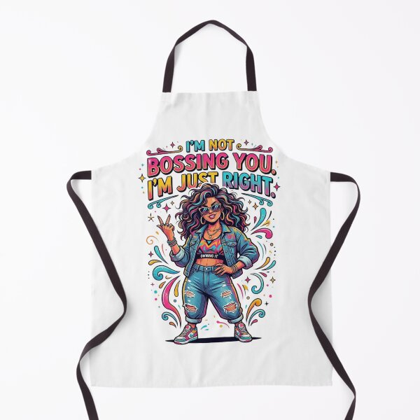 Item preview, I’m Not Bossing You, I’m Just Right – Sassy Retro Confidence Graphic T-Shirt Design | Bold Attitude PNG for Print on Demand designed and sold by Sushikidsntod.