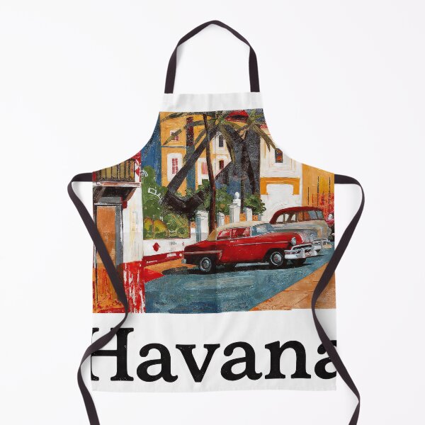 Item preview, Havana – Vintage Painted Travel Art Print | Cuba Classic Car Poster designed and sold by OzzFrequency.