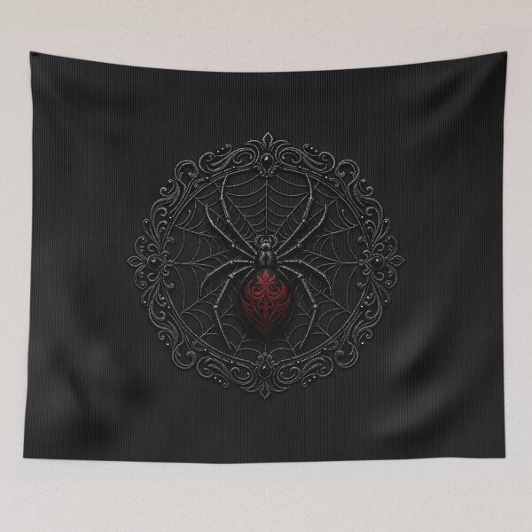 Item preview, Gothic Spider Baroque Emblem designed and sold by JacquiTaylorArt.