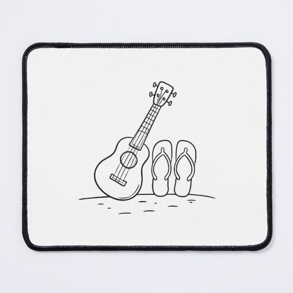 Item preview, Ukulele Near Beach Flip Flops designed and sold by rasagamastore.