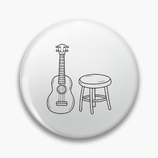 Item preview, Ukulele Beside Stool in Cozy Corner designed and sold by rasagamastore.