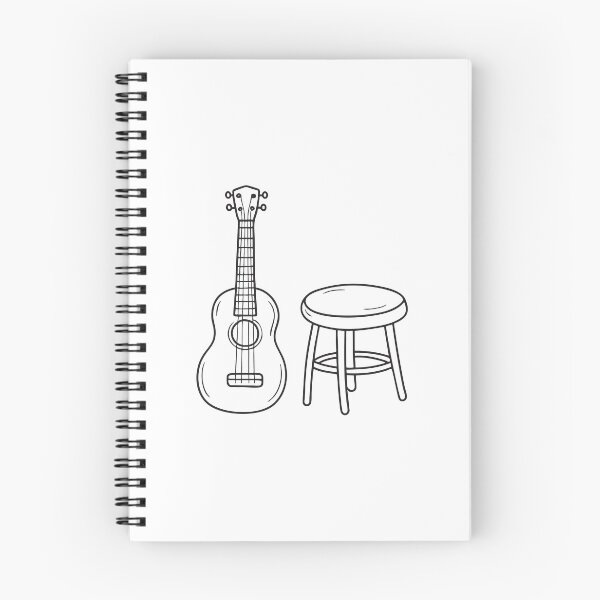 Item preview, Ukulele Beside Stool in Cozy Corner designed and sold by rasagamastore.