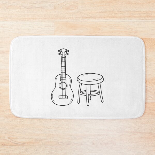 Item preview, Ukulele Beside Stool in Cozy Corner designed and sold by rasagamastore.