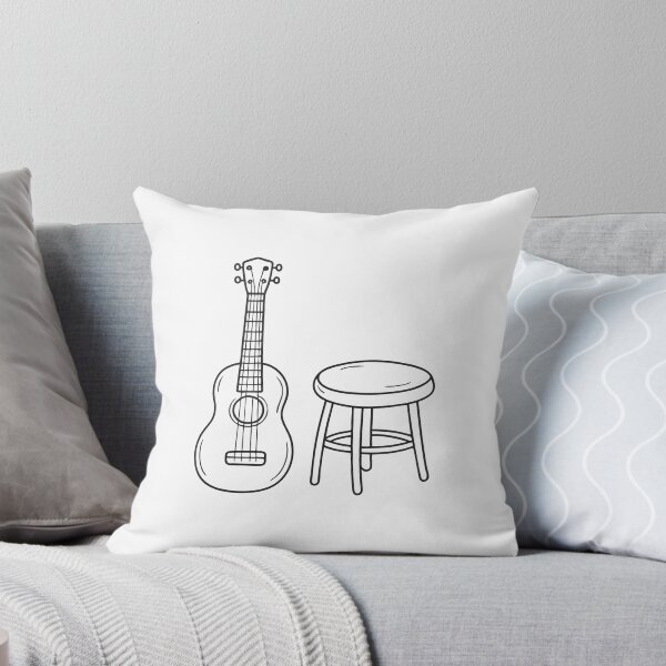Item preview, Ukulele Beside Stool in Cozy Corner designed and sold by rasagamastore.