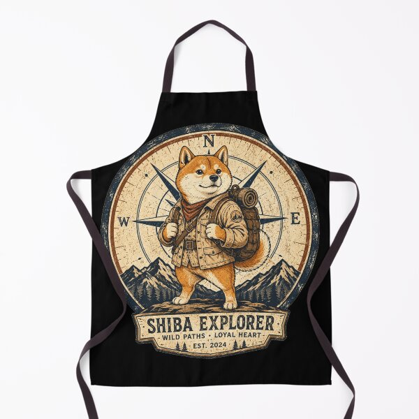 Item preview, Shiba Inu Adventure Dog Hiking Mountain Explorer designed and sold by the-dovlat.