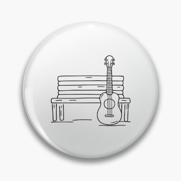 Item preview, Ukulele Leaning by Porch Bench designed and sold by rasagamastore.