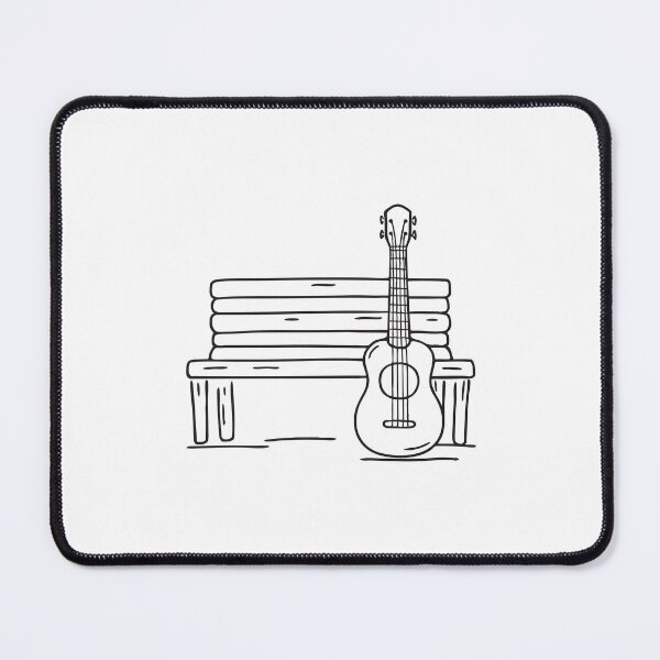Item preview, Ukulele Leaning by Porch Bench designed and sold by rasagamastore.