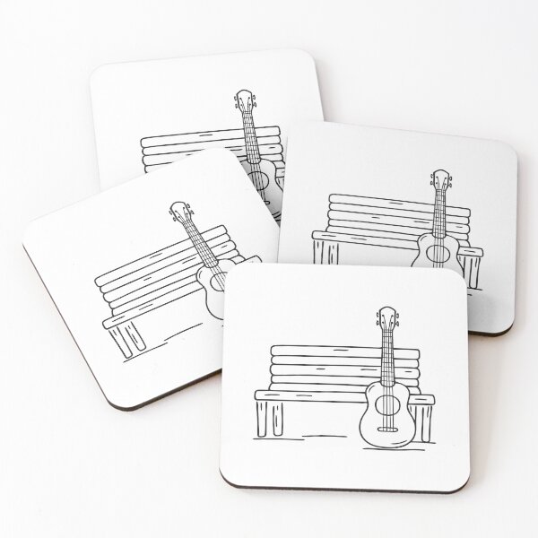 Item preview, Ukulele Leaning by Porch Bench designed and sold by rasagamastore.