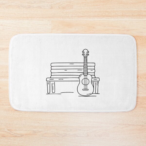Item preview, Ukulele Leaning by Porch Bench designed and sold by rasagamastore.