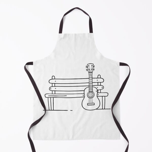 Item preview, Ukulele Resting Against Wooden Bench designed and sold by rasagamastore.