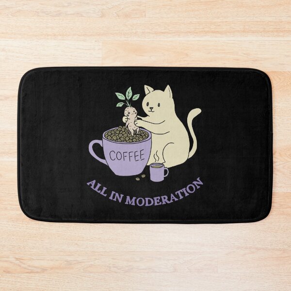 Item preview, Coffee Cat and Mandrake Folk Art Illustration designed and sold by LeshanArt.