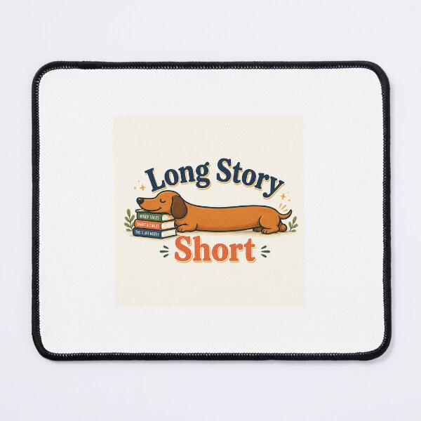 Item preview, Long Story Short Dachshund Reader designed and sold by MohamedAbozaid1.